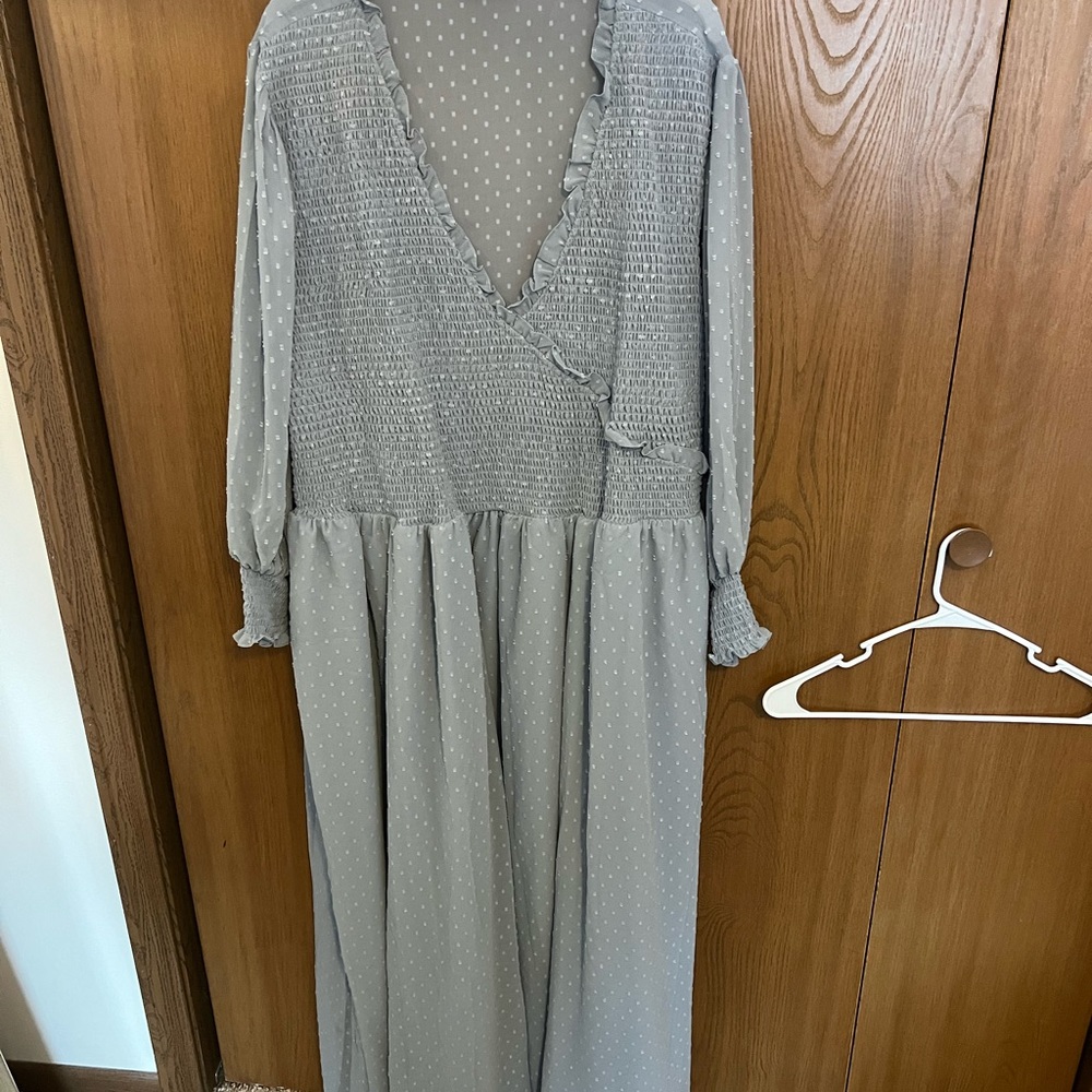 ASOS curve blue midi dress - great for fam photos!